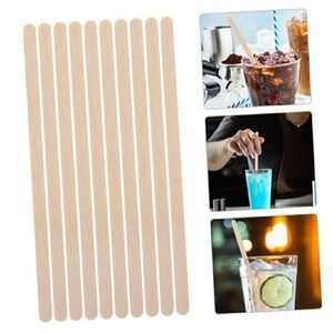 Natural Wood Stir Sticks - Pack of Wooden Drink Stirrers